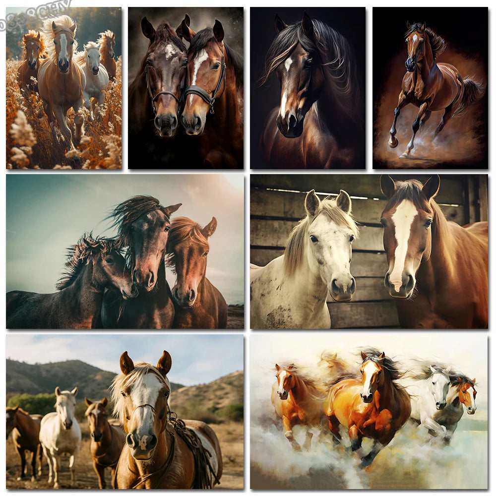 Horse Wall Art Posters Horse Running Canvas Art Print Painting Beautiful Horses Pictures for Modern Home Living Room Decoration Horse Wall Art Posters Horse Running Canvas Art Print Painting Beautiful Horses Pictures for Modern Home Living Room Decoration